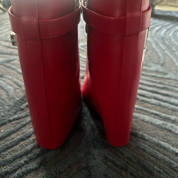 Givenchy Red Ankle Boots - Picture 6 of 6